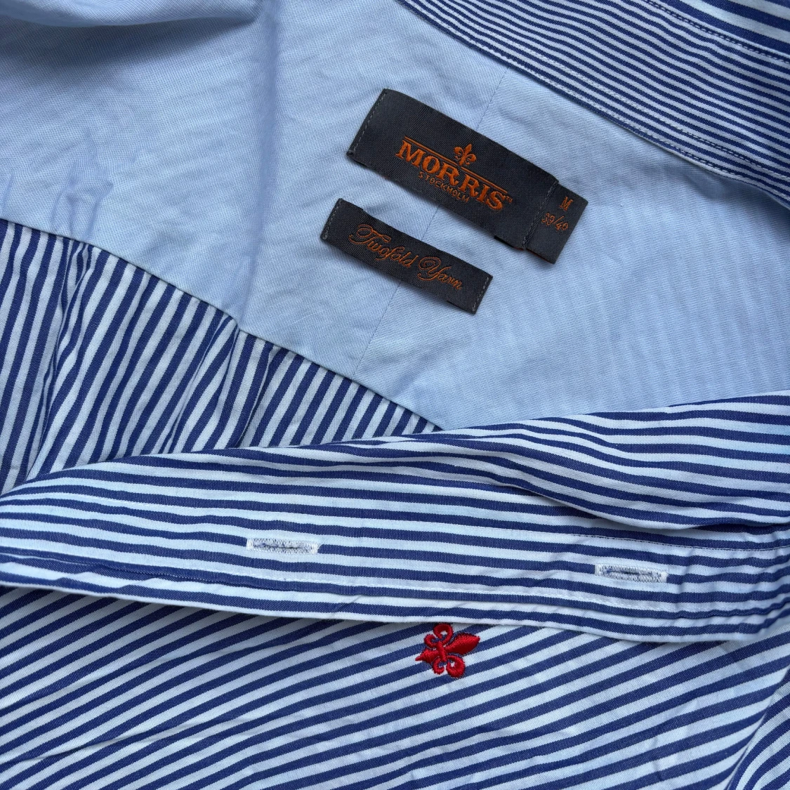 Randig skjorta från Morris, blå/vit - 1