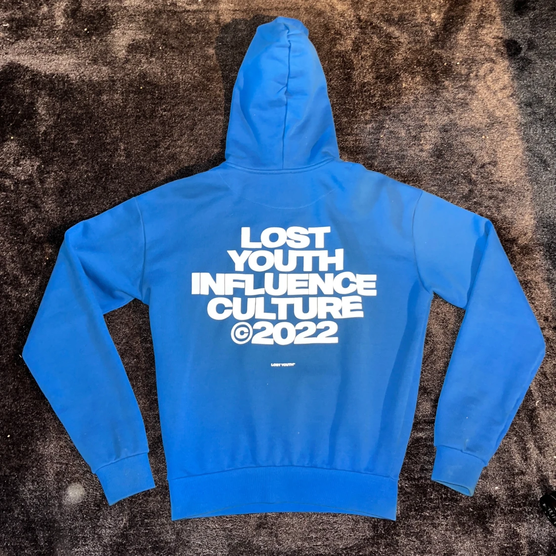 Blå hoodie Lost Youth Influence Culture