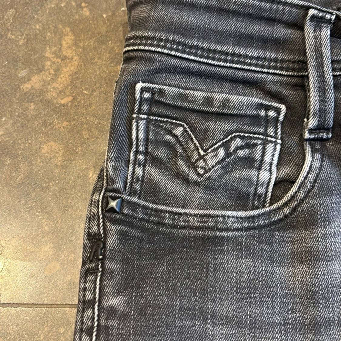 Replay skinny jeans i grå denim - 92