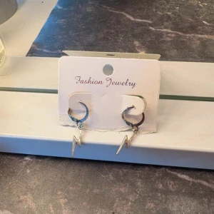 Silverörhängen med blixtberlocker - Coola örhängen i silverfärg med små blixthängen som ger en edgy vibe. Perfekta för dig som vill sticka ut och addera lite extra attityd till din look. Säljs som ett par och passar till alla tillfällen när du vill ha något unikt.