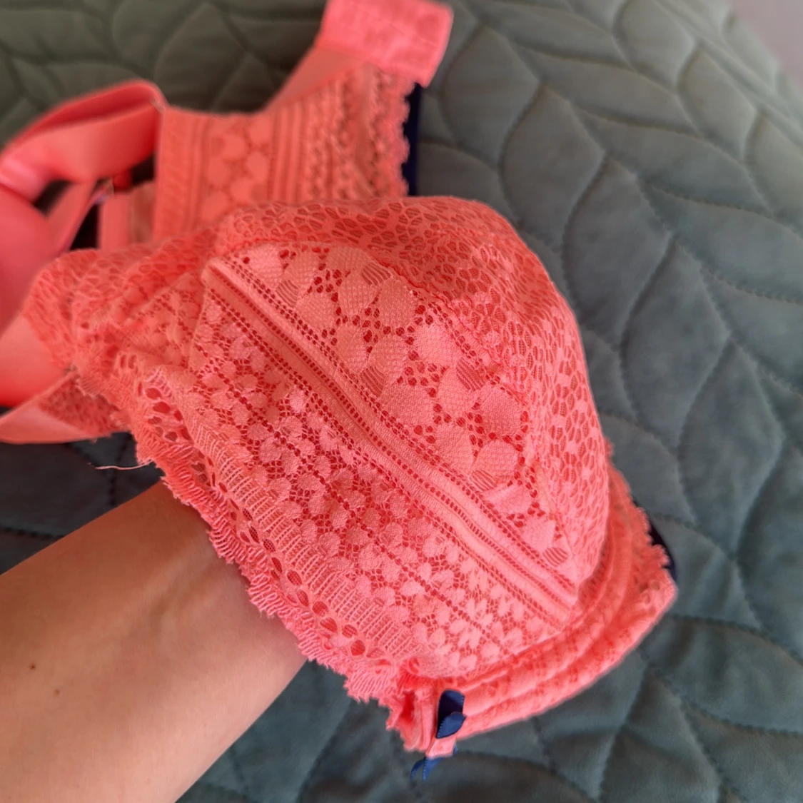 Korallrosa spets-bh från Freya - 3