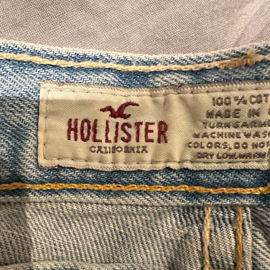 Blå jeansshorts från Hollister - 3
