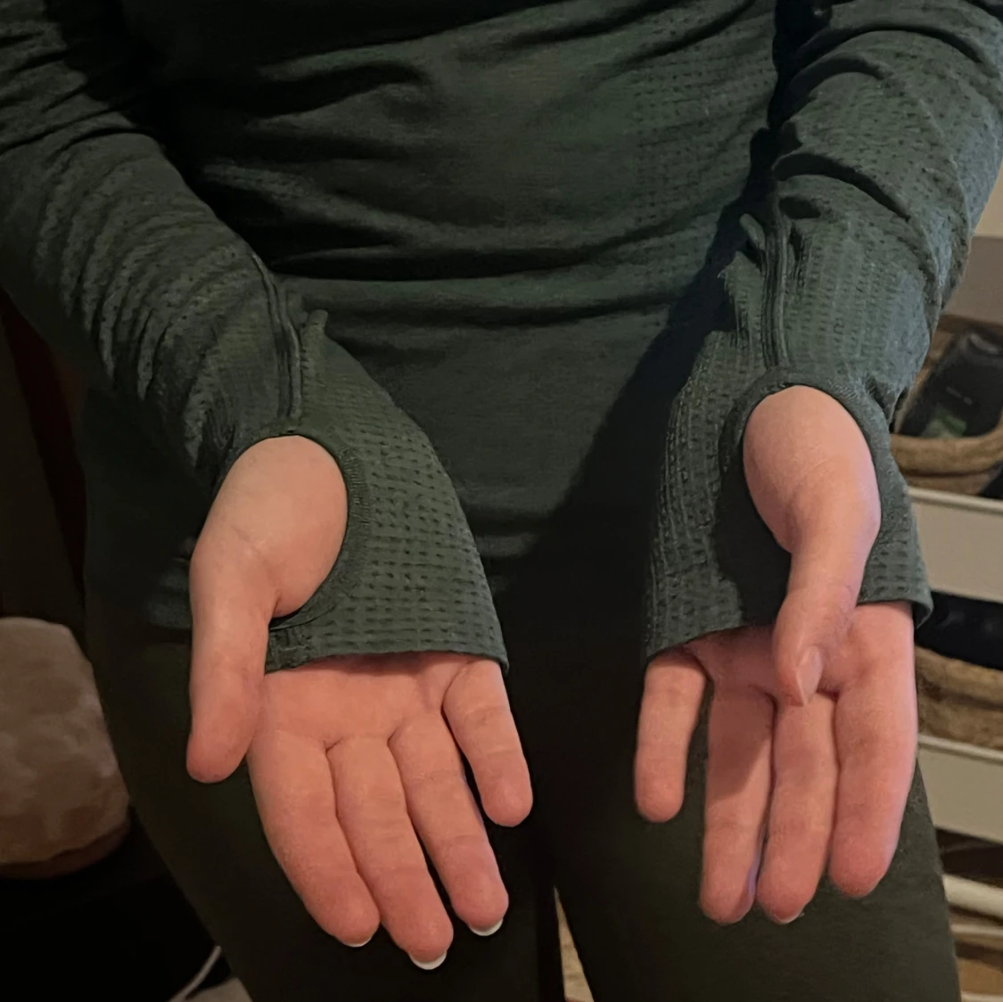 Mörkgrön träningströja med half zip Gymshark - 4