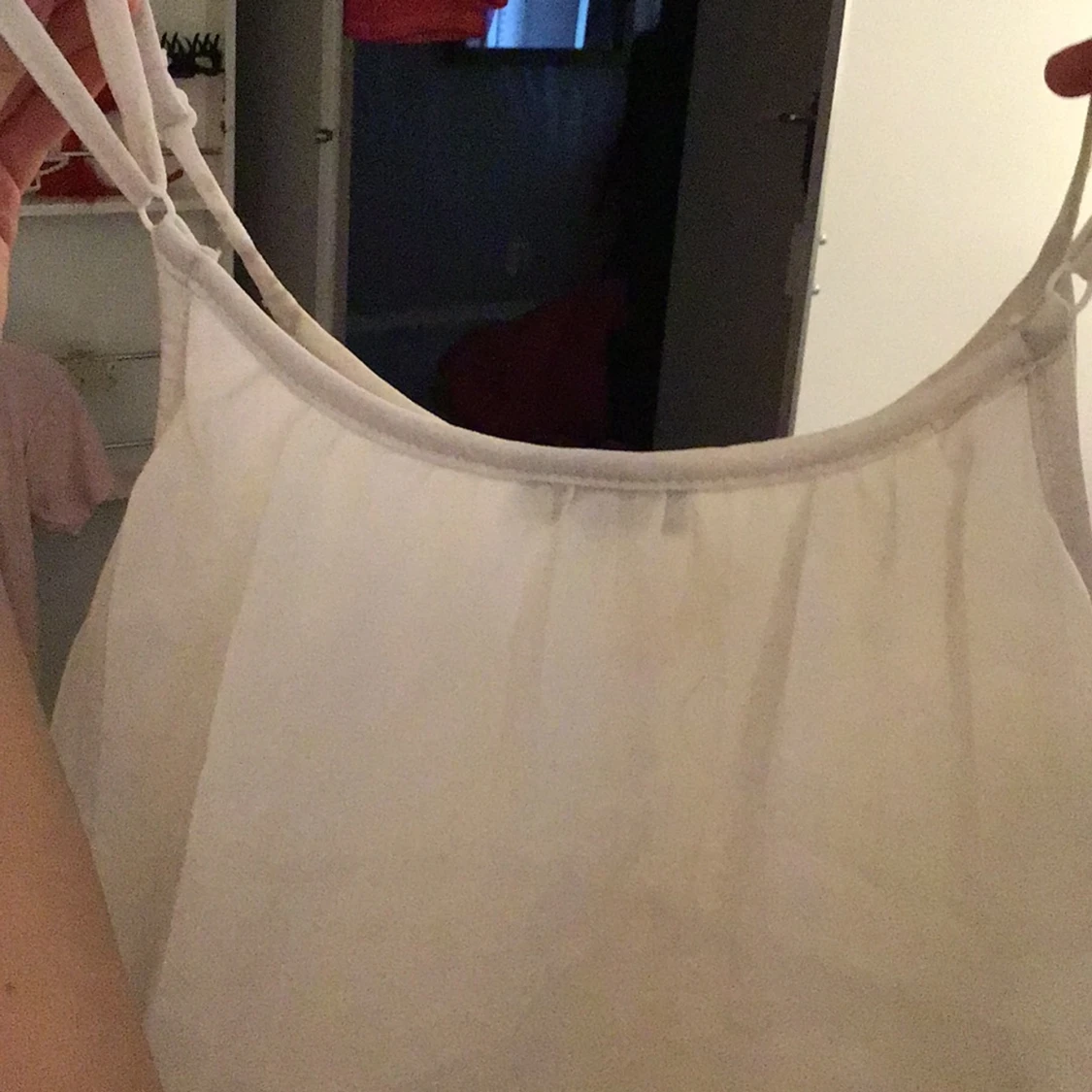 Vit klänning med volanger - 4