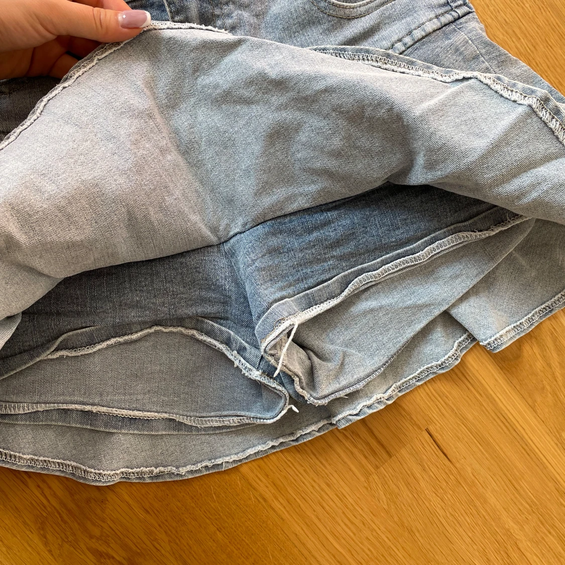 Jeanskjol med volang - 3