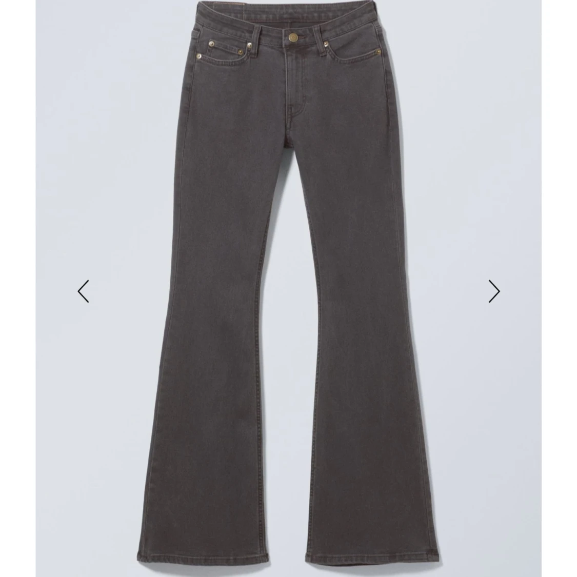 Svarta bootcut jeans Weekday