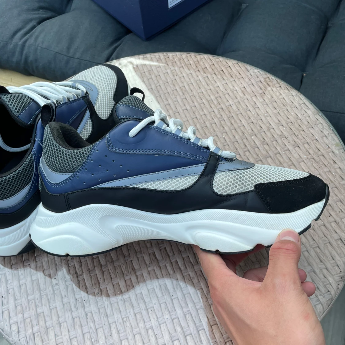 Dior B22 sneakers blå och svart - 2