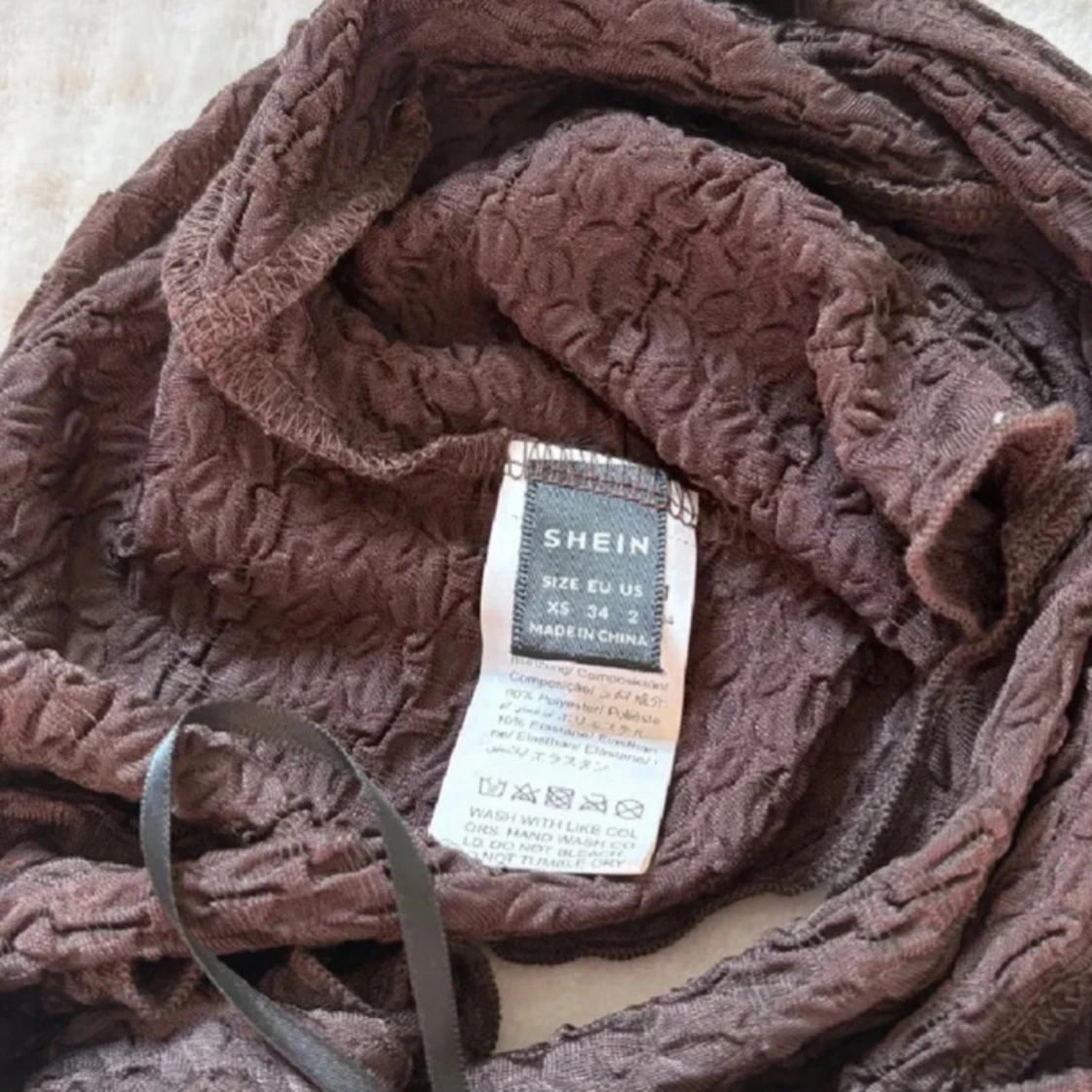 Brun bandeau tubtopp från Shein - 3