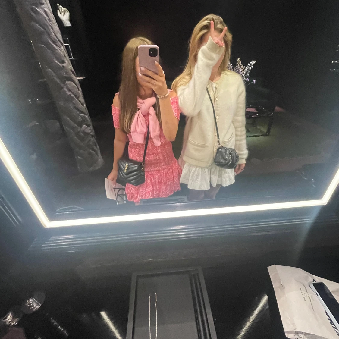 Rosa kortklänning från hm - 2