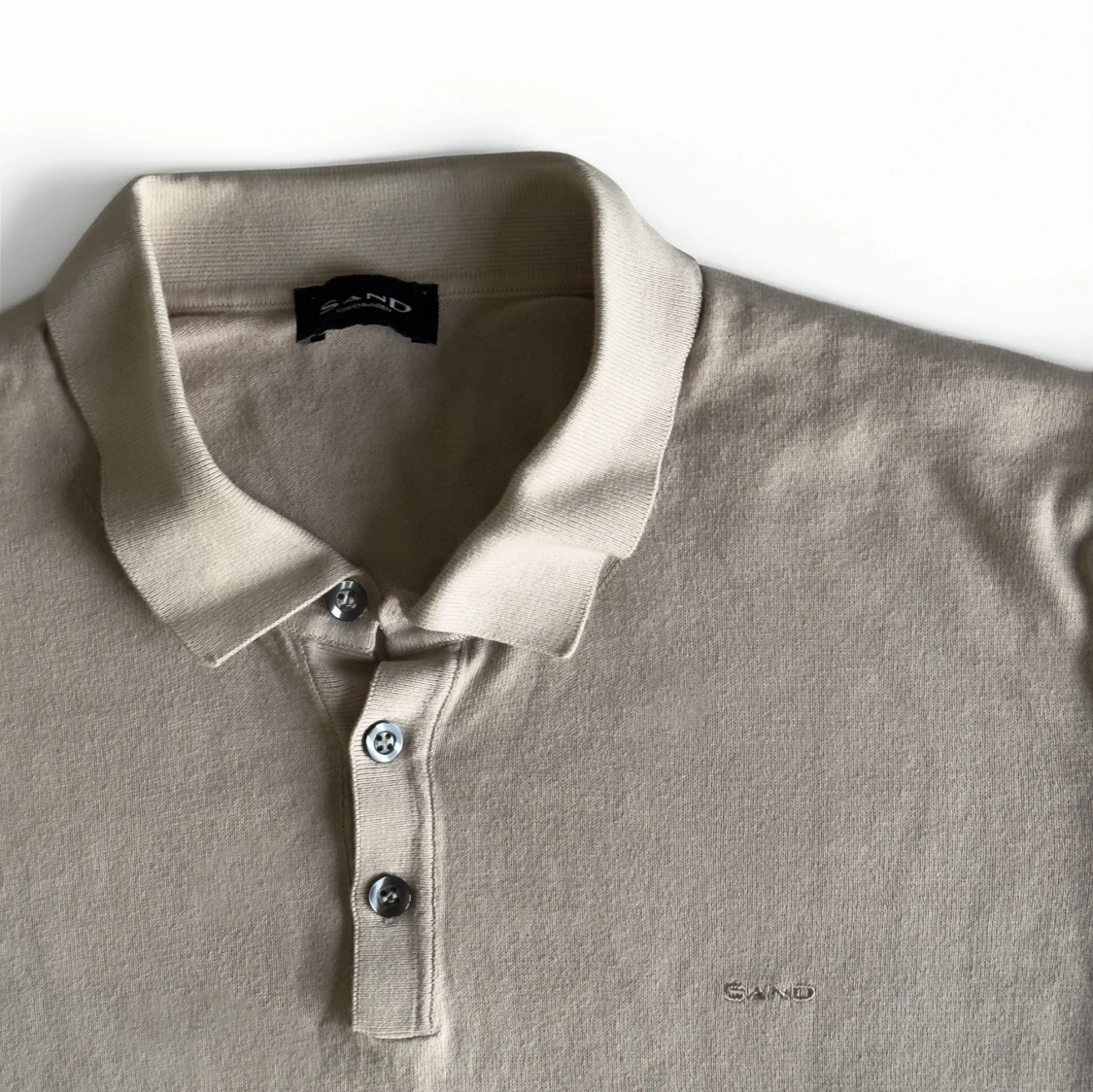 SAND Copenhagen beige pikétröja - 2