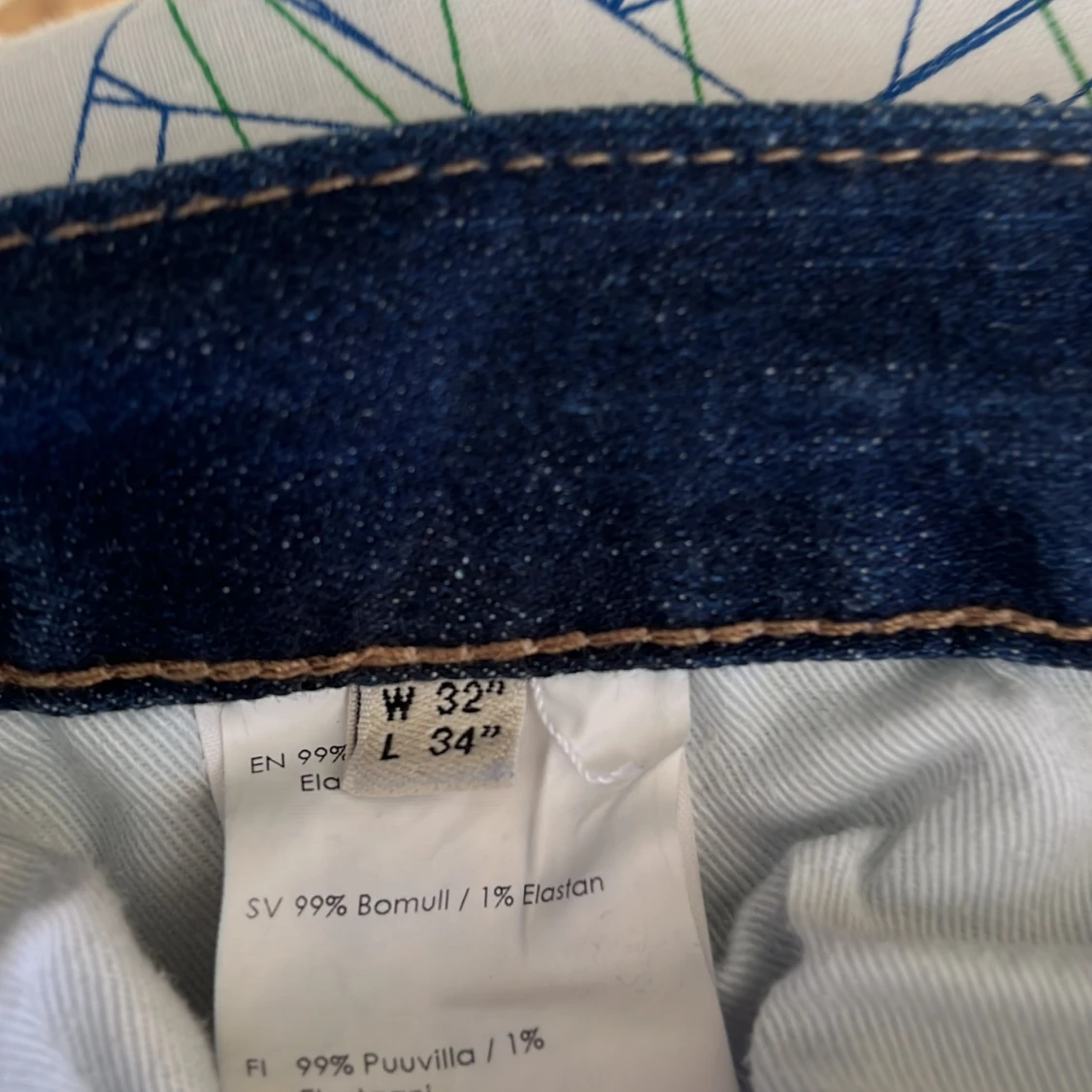 Bowery slim fit jeans blå W32 L34 - 2