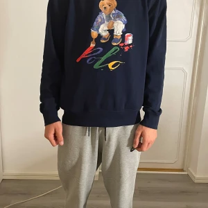 Mörkblå hoodie från Ralph Lauren - Säljer en snygg mörkblå hoodie från Ralph använd ett fåtal gånger 