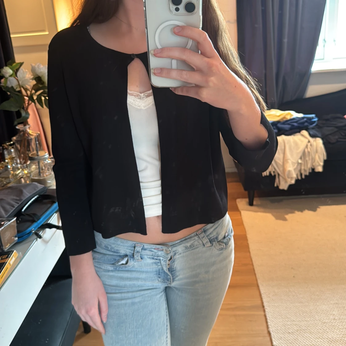 Superfin svart kofta från esprit 