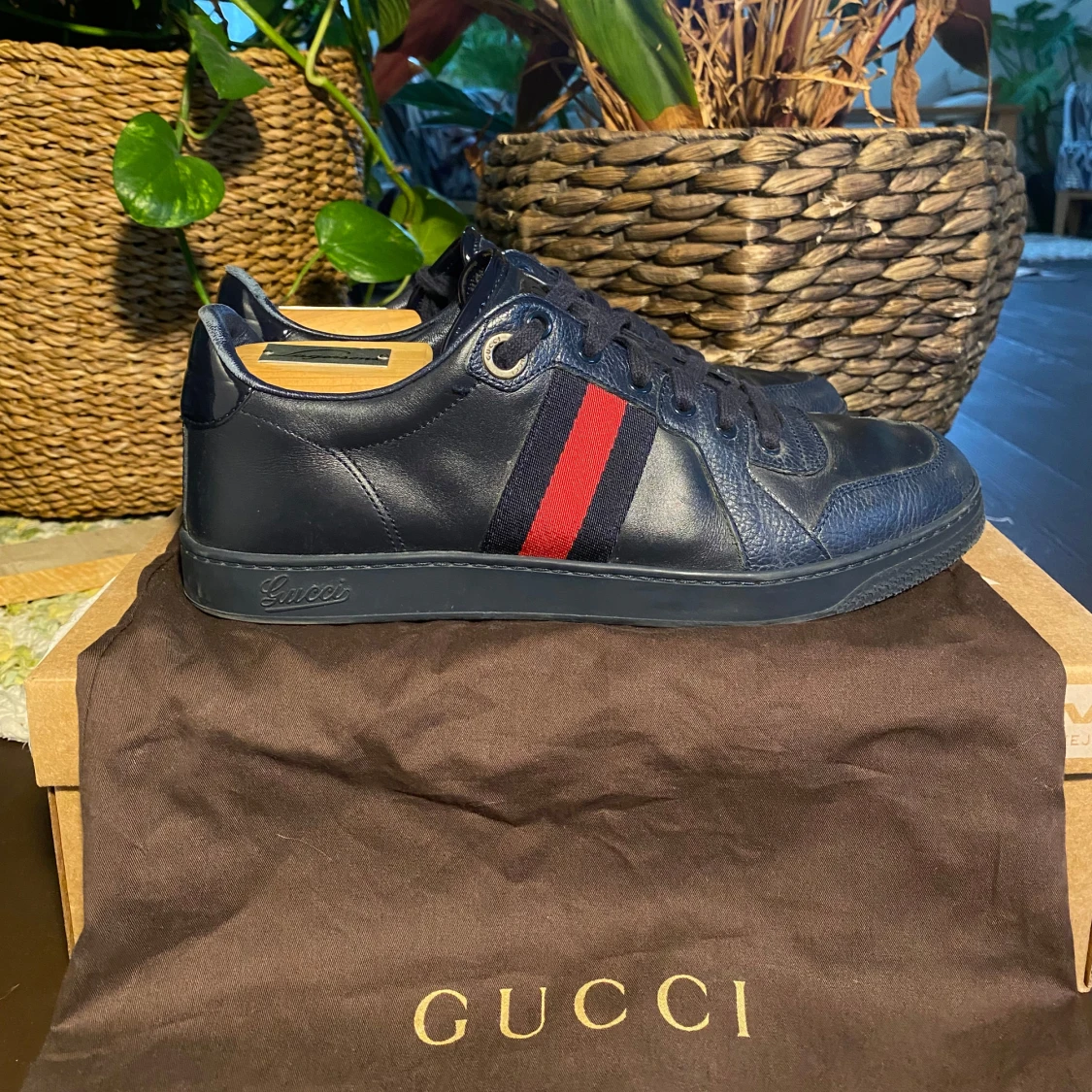 Gucci Screener Navy Sneakers - 4