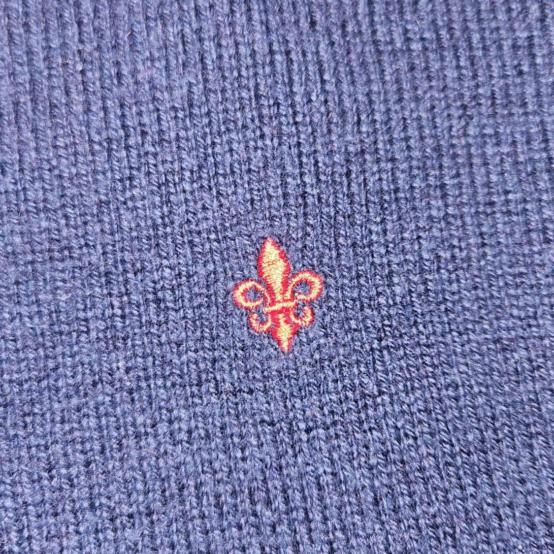 Mörkblå stickad tröja Morris Gents  - 2