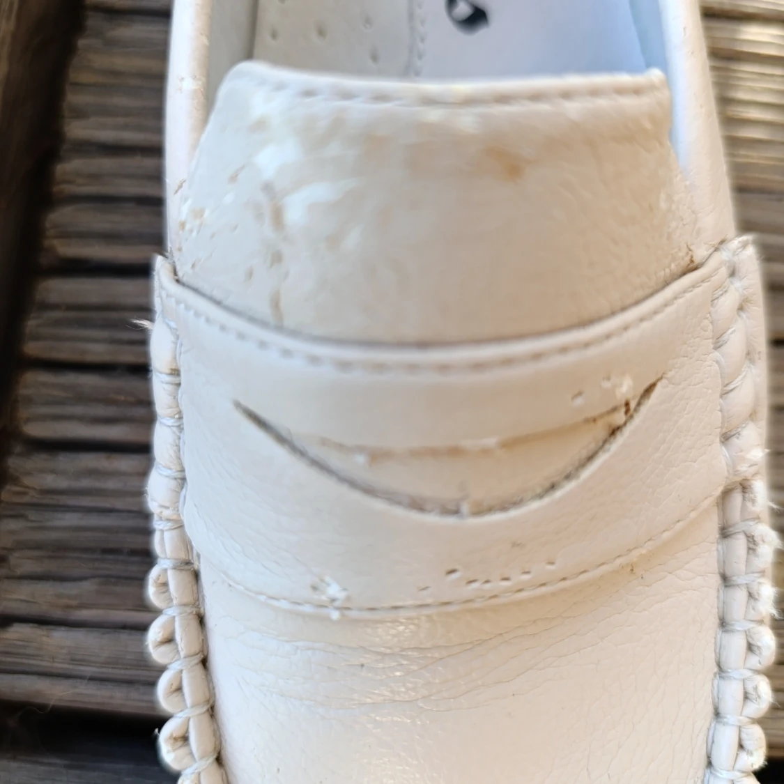 Beige loafers i skinn från Candice - 3