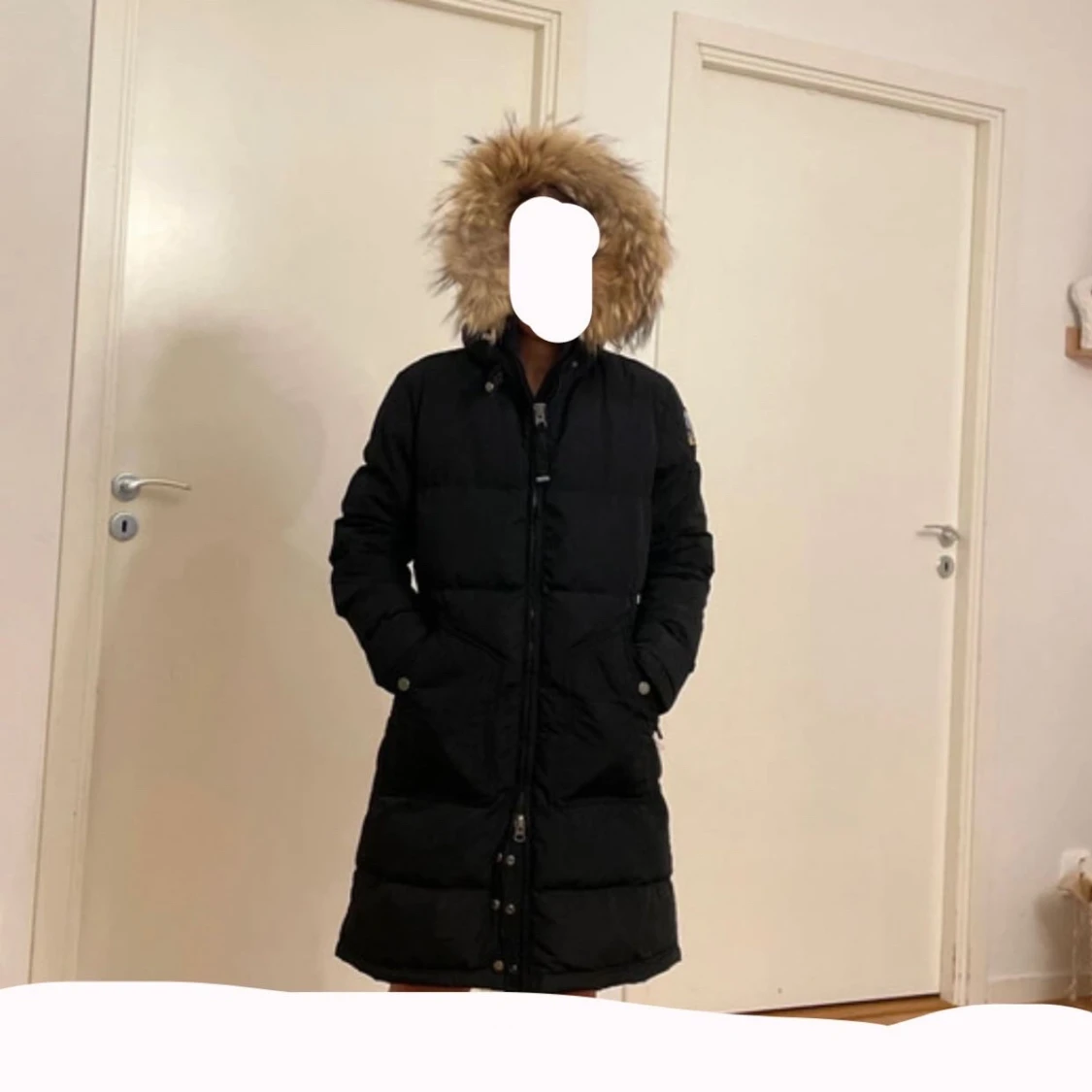 Svart lång dunjacka Parajumpers - 1