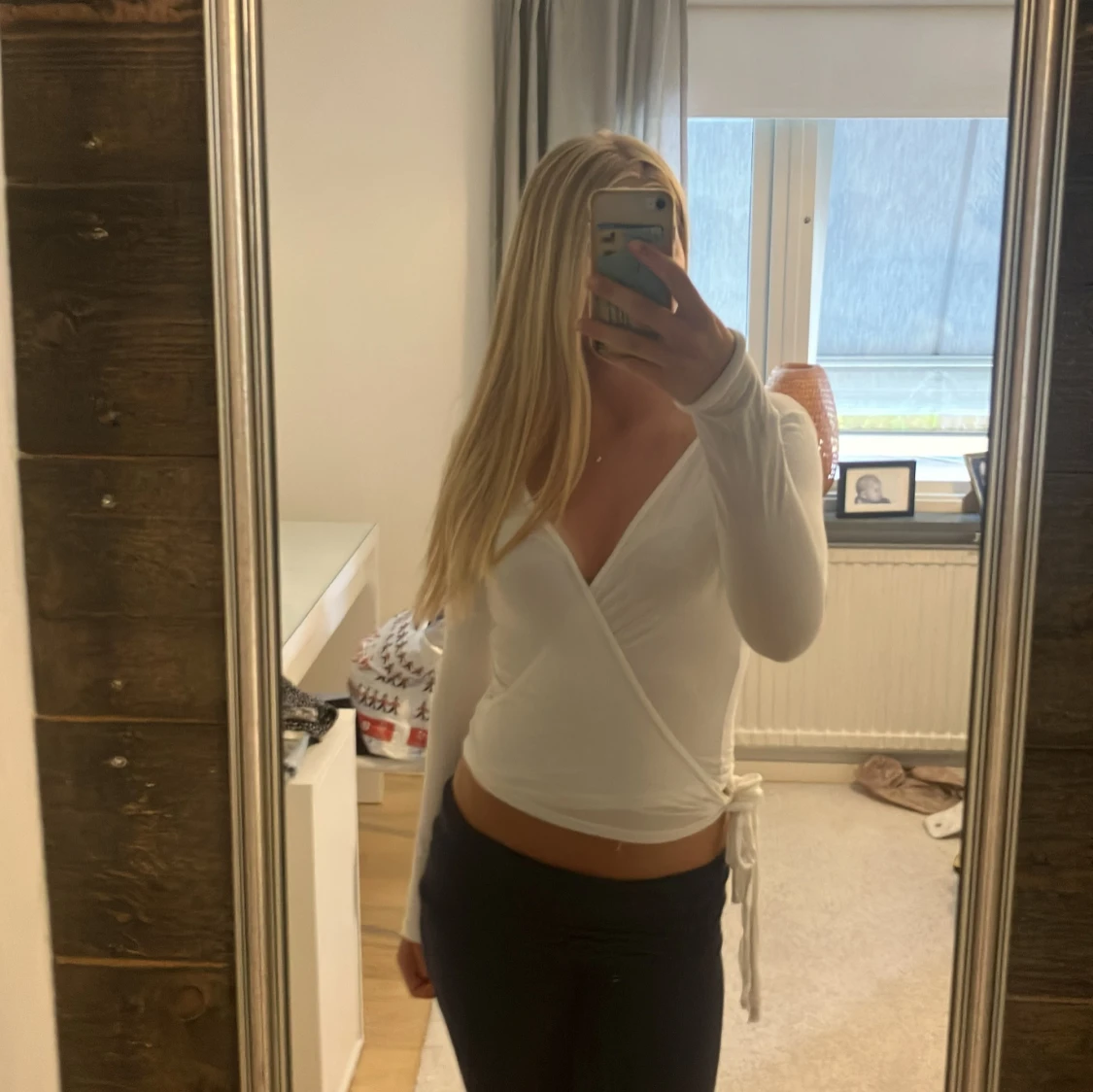 Vit omlottopp från SHEIN