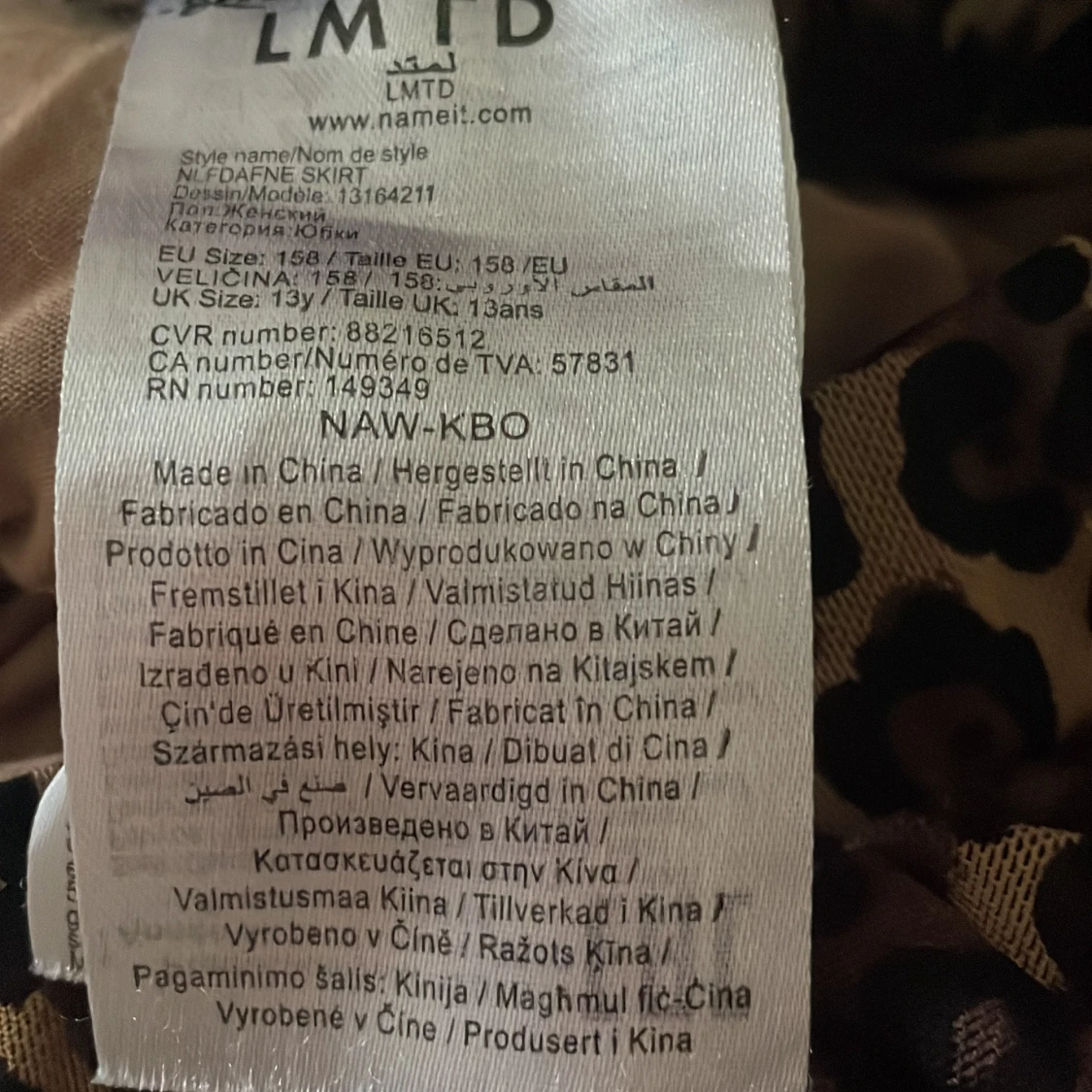 Leopardmönstrad volangkjol från LMTD - 3