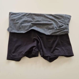 Svarta lågmidjade träningsshorts  - Snygga lågmidjade yogashorts.