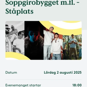 Ståplats till soppgriobygget - Säljer 1 ståplats till soppgriobygget på liseberg. Hör av er för mer information.💞💞