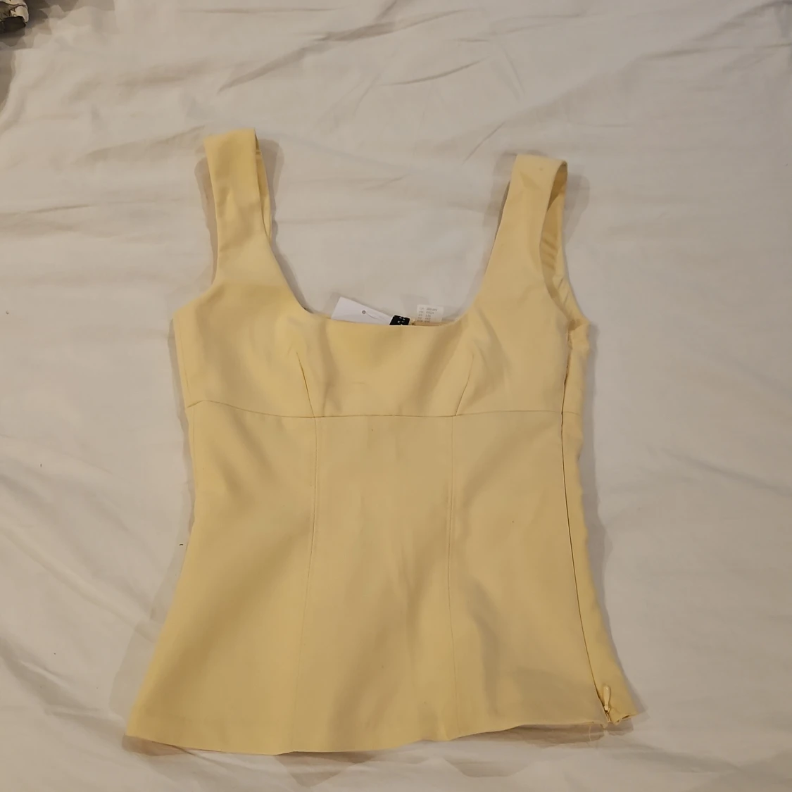 Gul korsett-topp från H&M Divided XXS