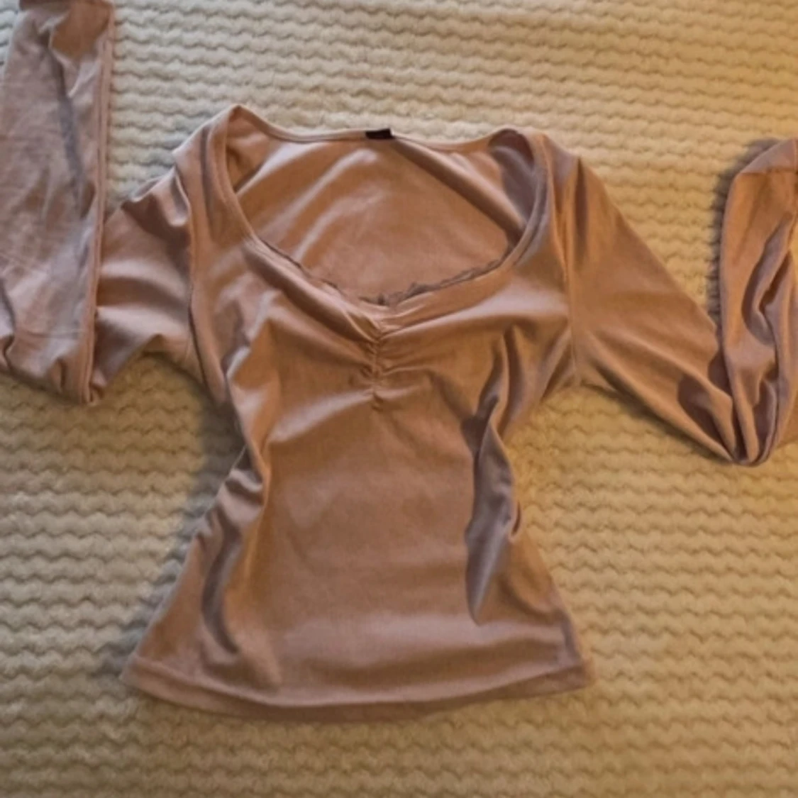 Rosa långärmad topp - 1