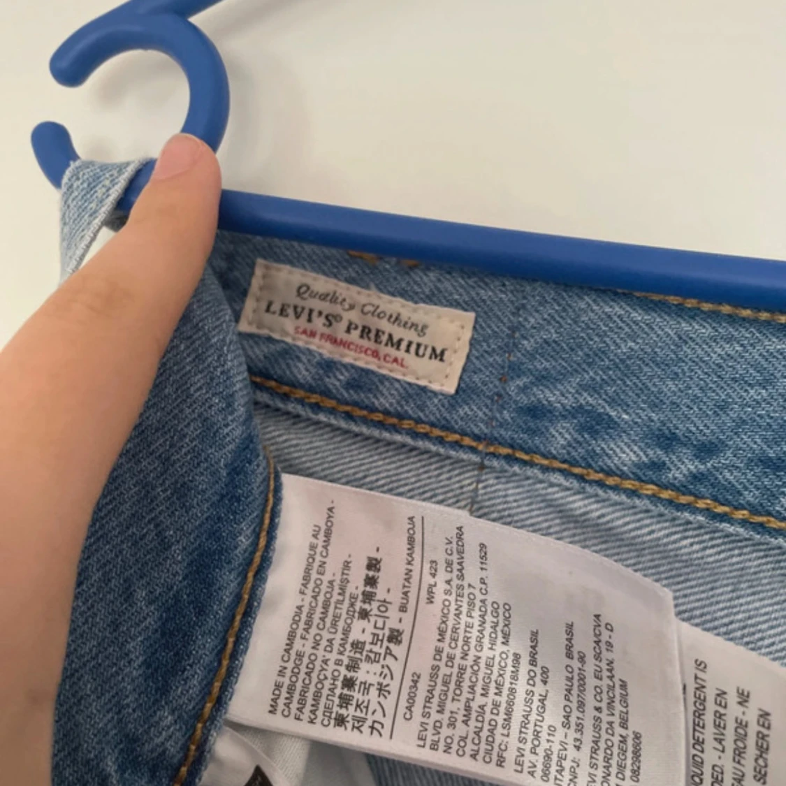 Blå jeansshorts från Levi's - 3