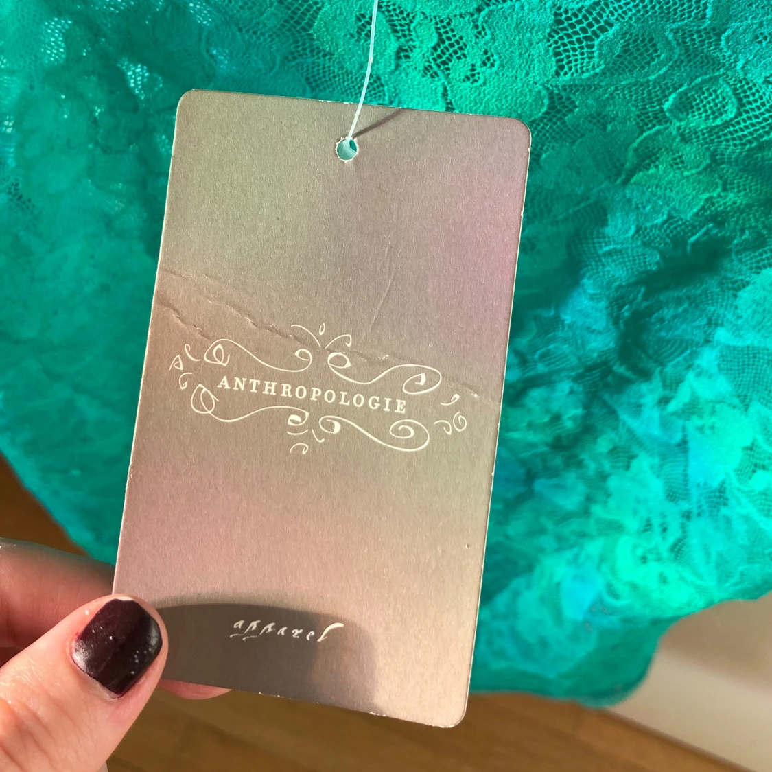 Grön spetslinne från Anthropologie - 2