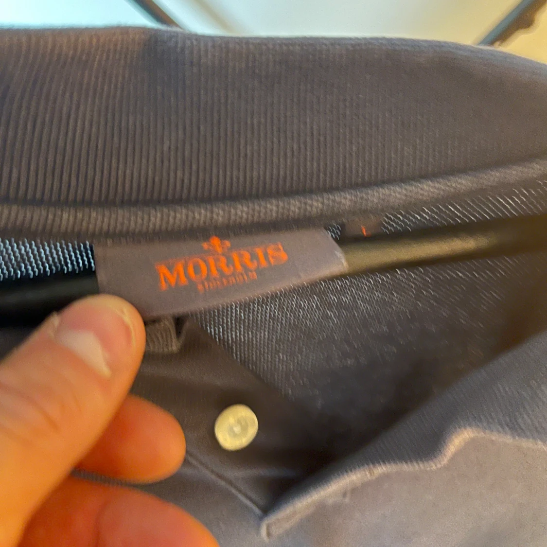 Blå pikétröja från Morris large - 4