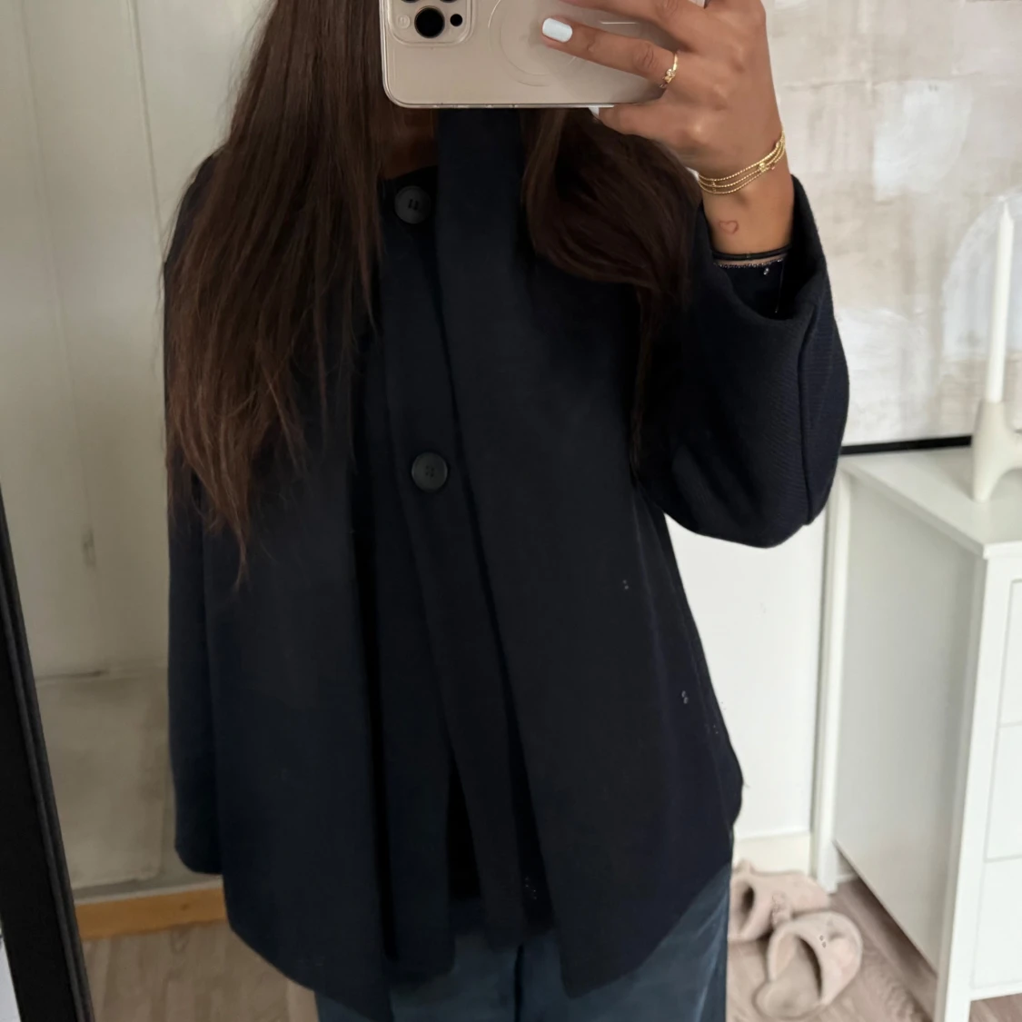 Mörkblå Zara Kappa  - 2