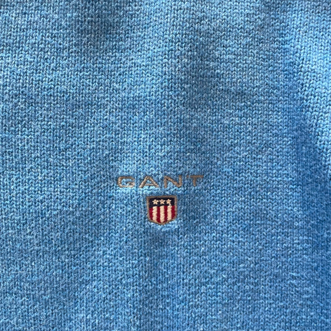 Vintage Blå v-ringad tröja från GANT XL - 4