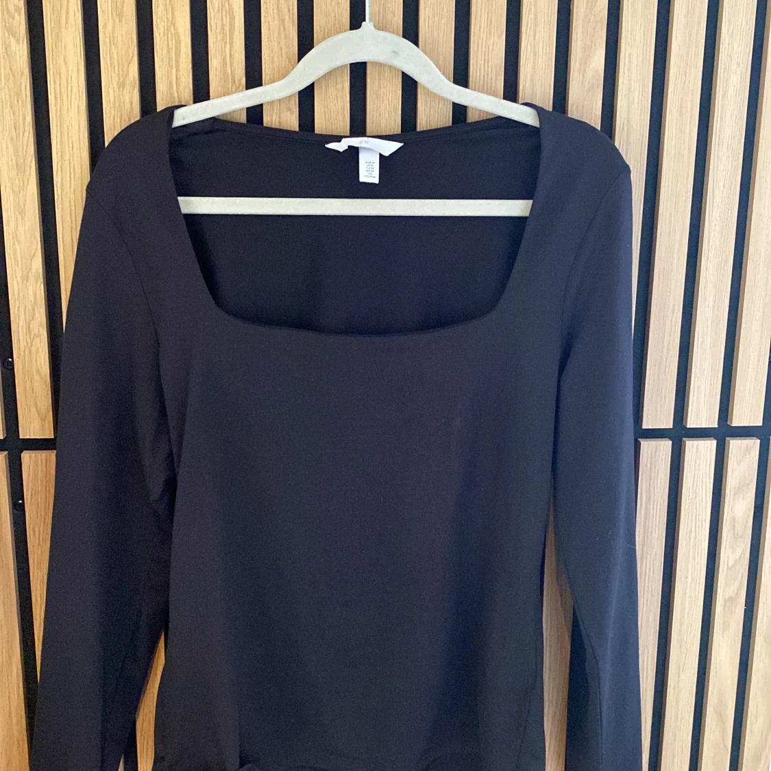 Svart långärmad topp från H&M