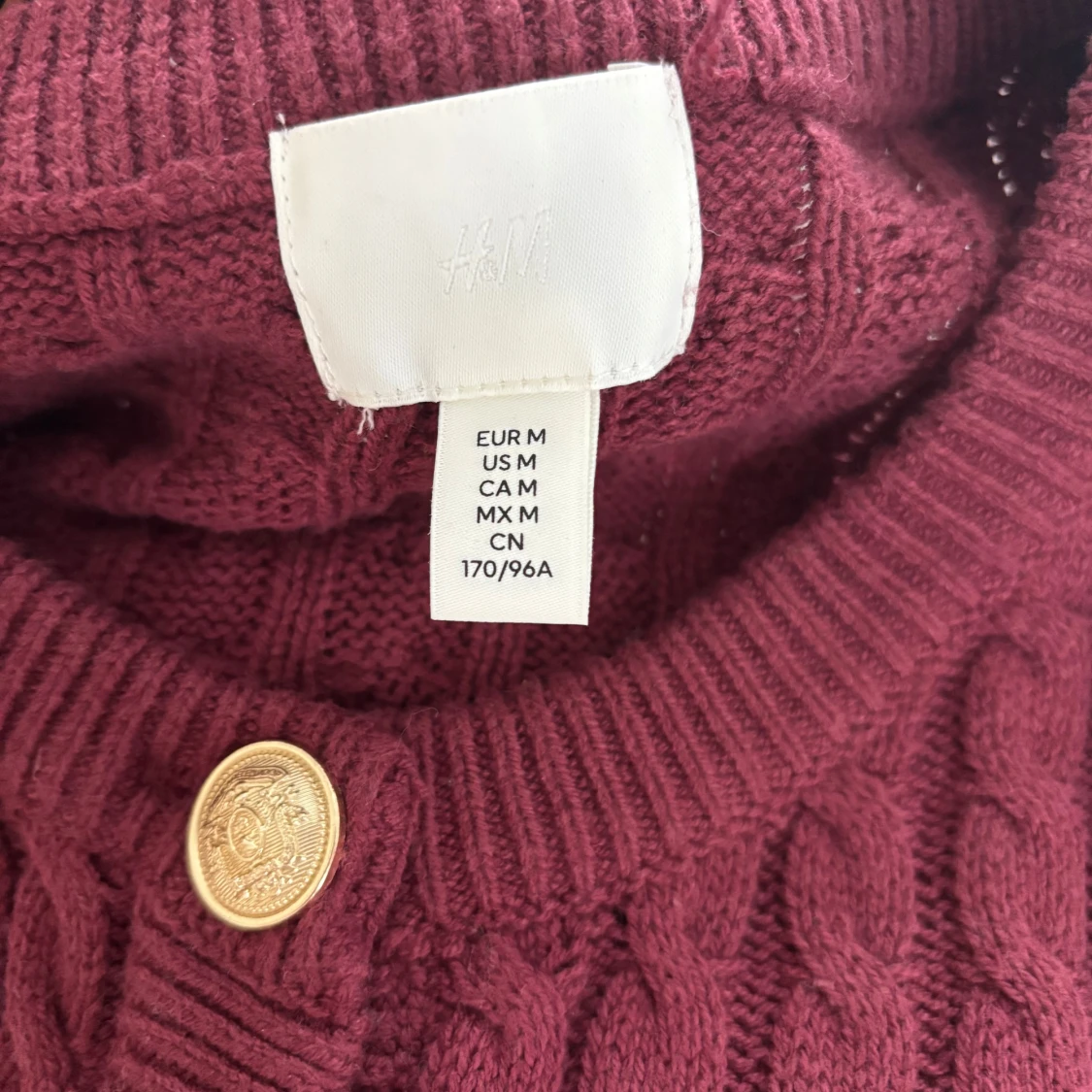 Vinröd kofta från H&M - 2