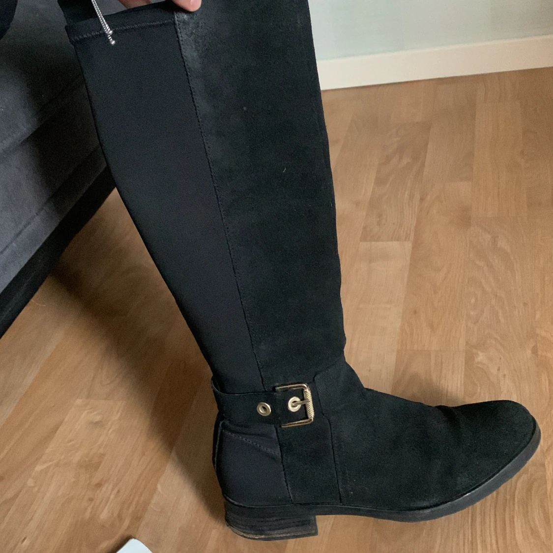 Svarta höga boots från Tommy Hilfiger - 1