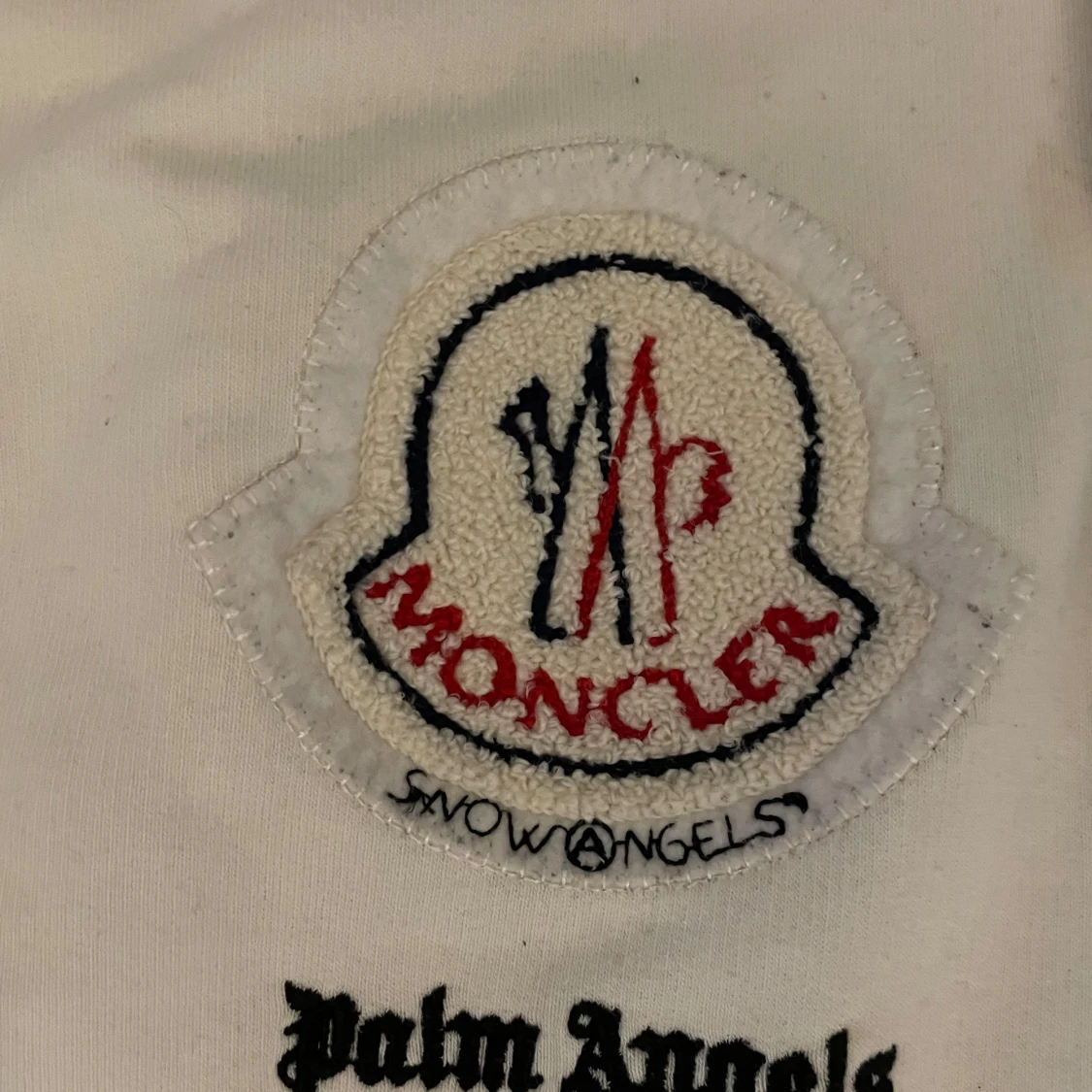 Vit hoodie från Palm Angels x Moncler  - 3