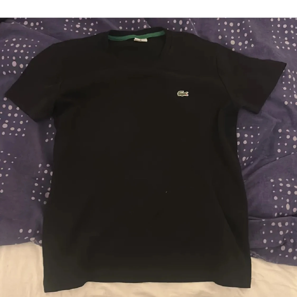 Svart Lacoste  T-Shirt