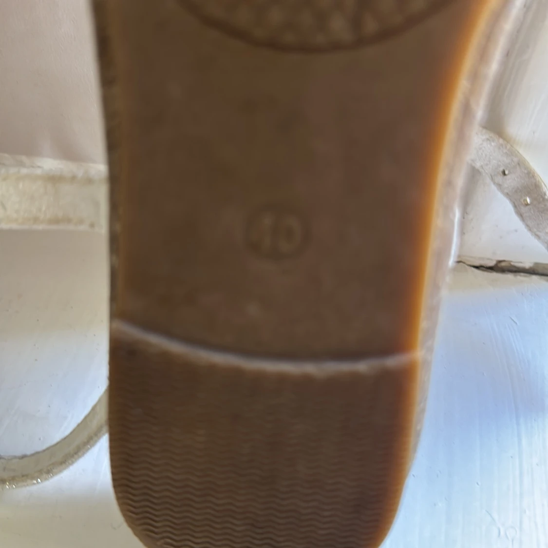 Vita sandaler med glittrig spets från Graceland - 2