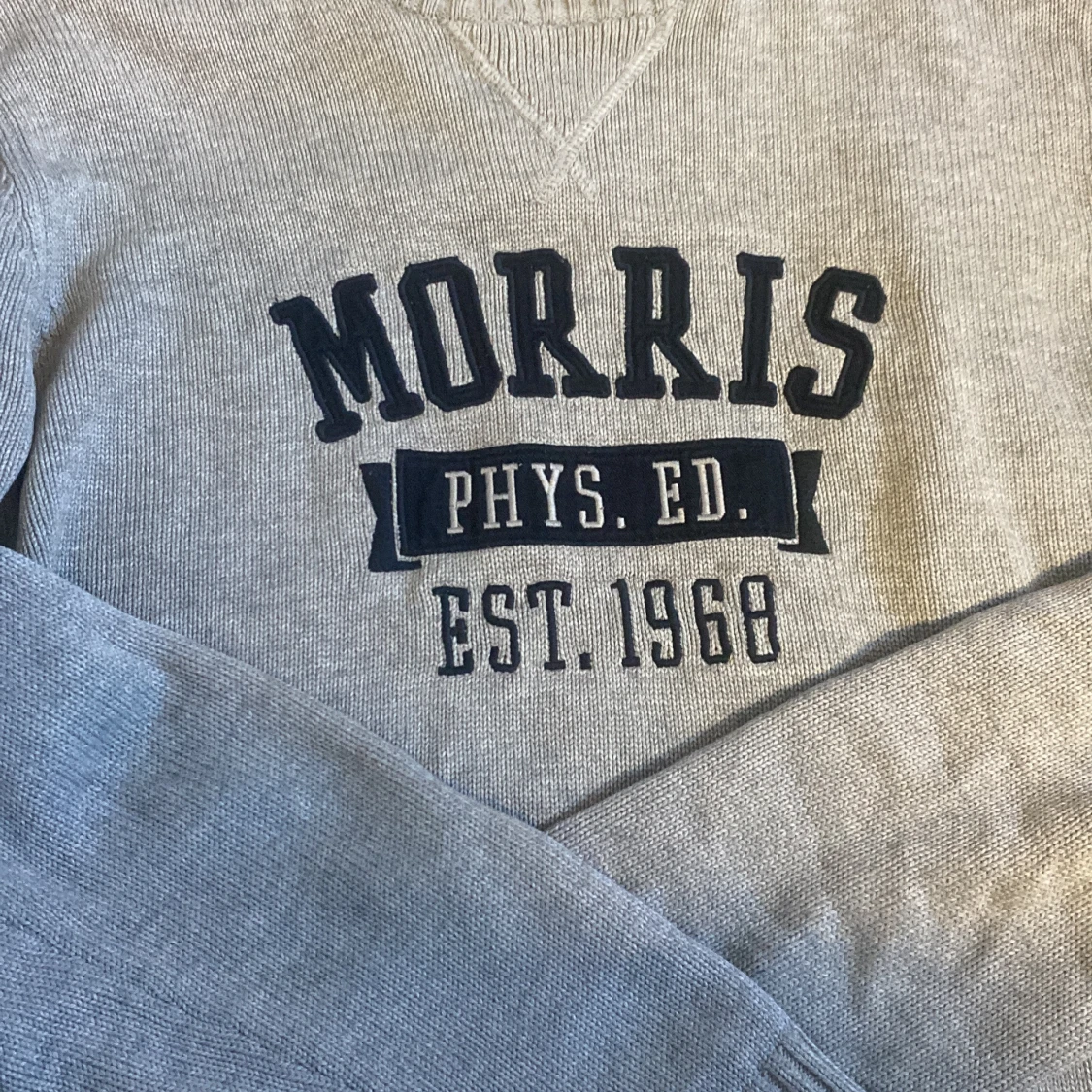 Grå tröja från Morris med tryck - 1