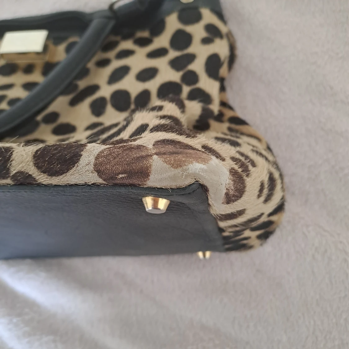 Y2k Leopardmönstrad handväska  - 4