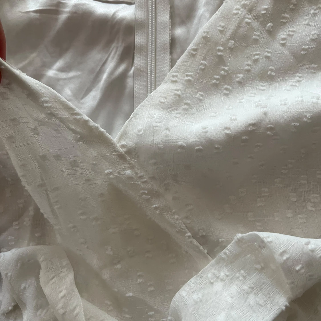 Vit omlottklänning / studentklänning - 4