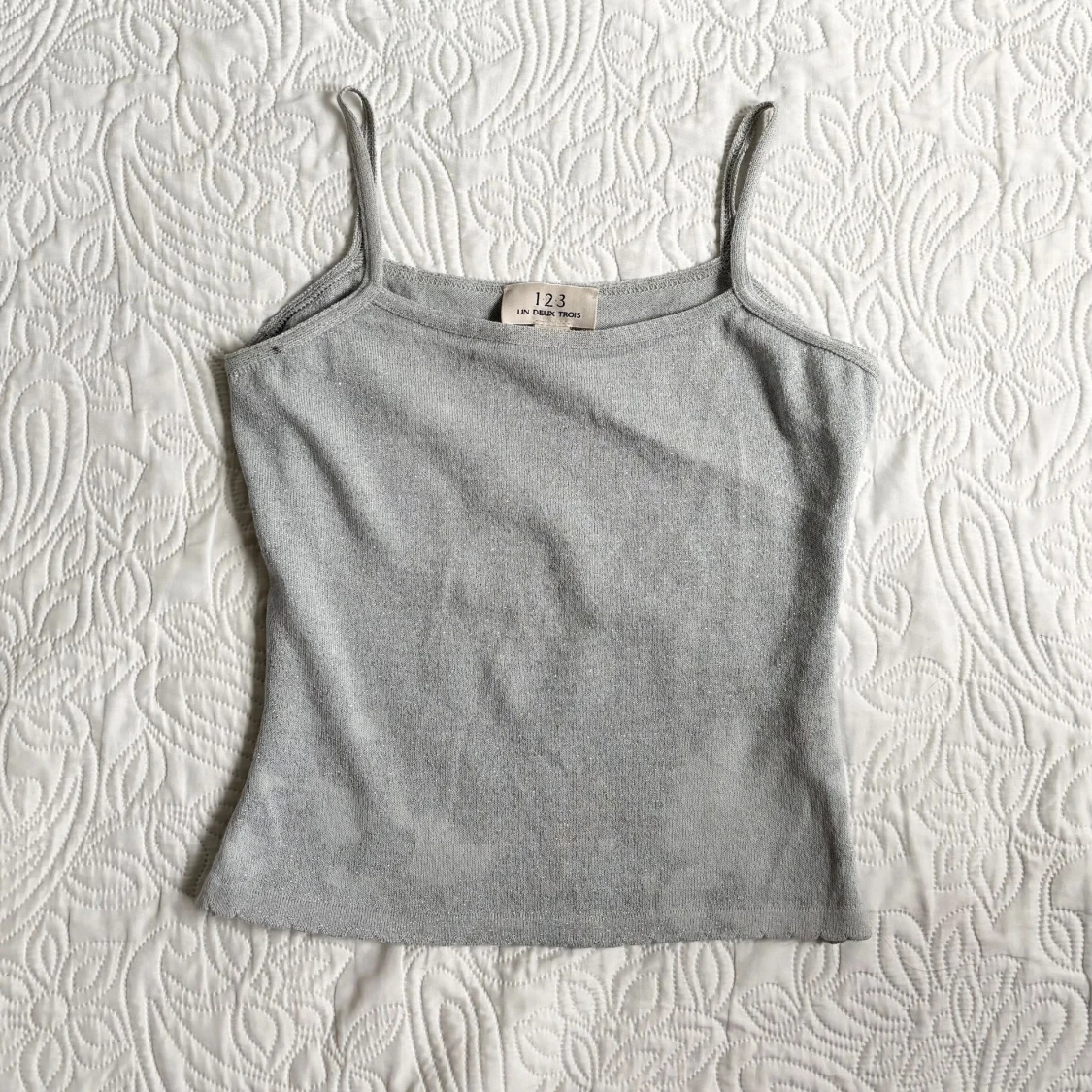 Söt vintage glittrig topp