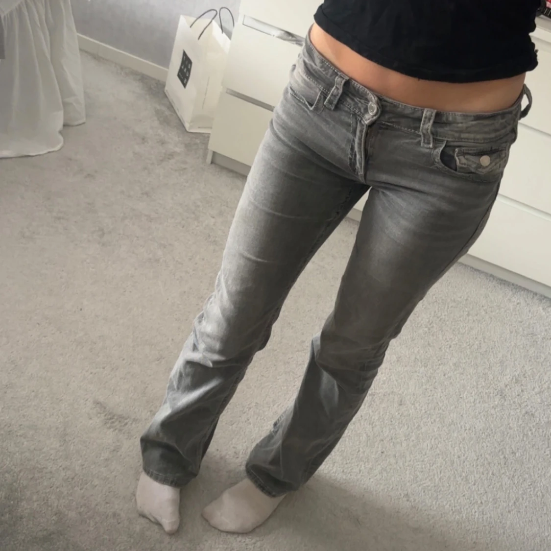 Grå jeans low - 2