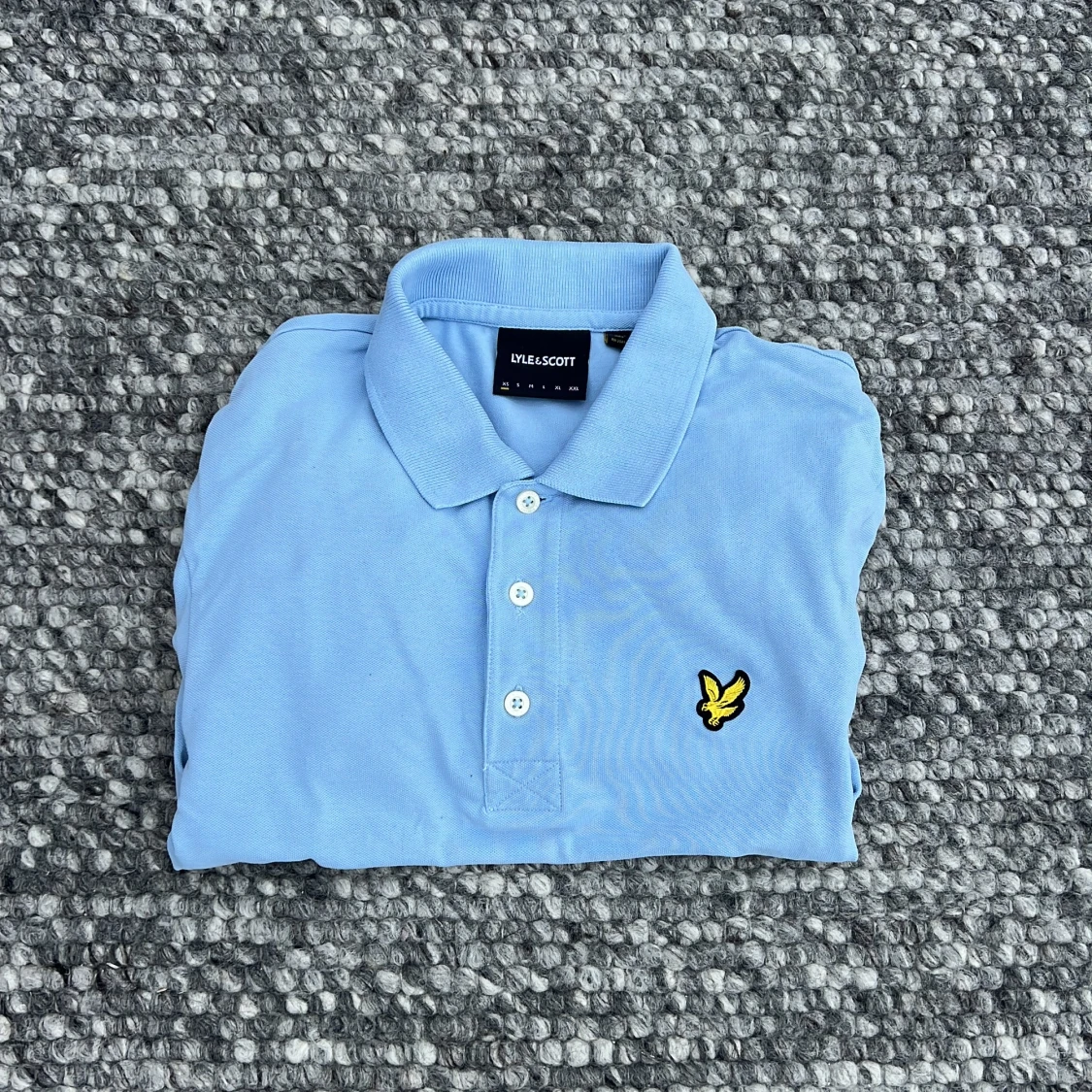 Ljusblå lyle & scott piké