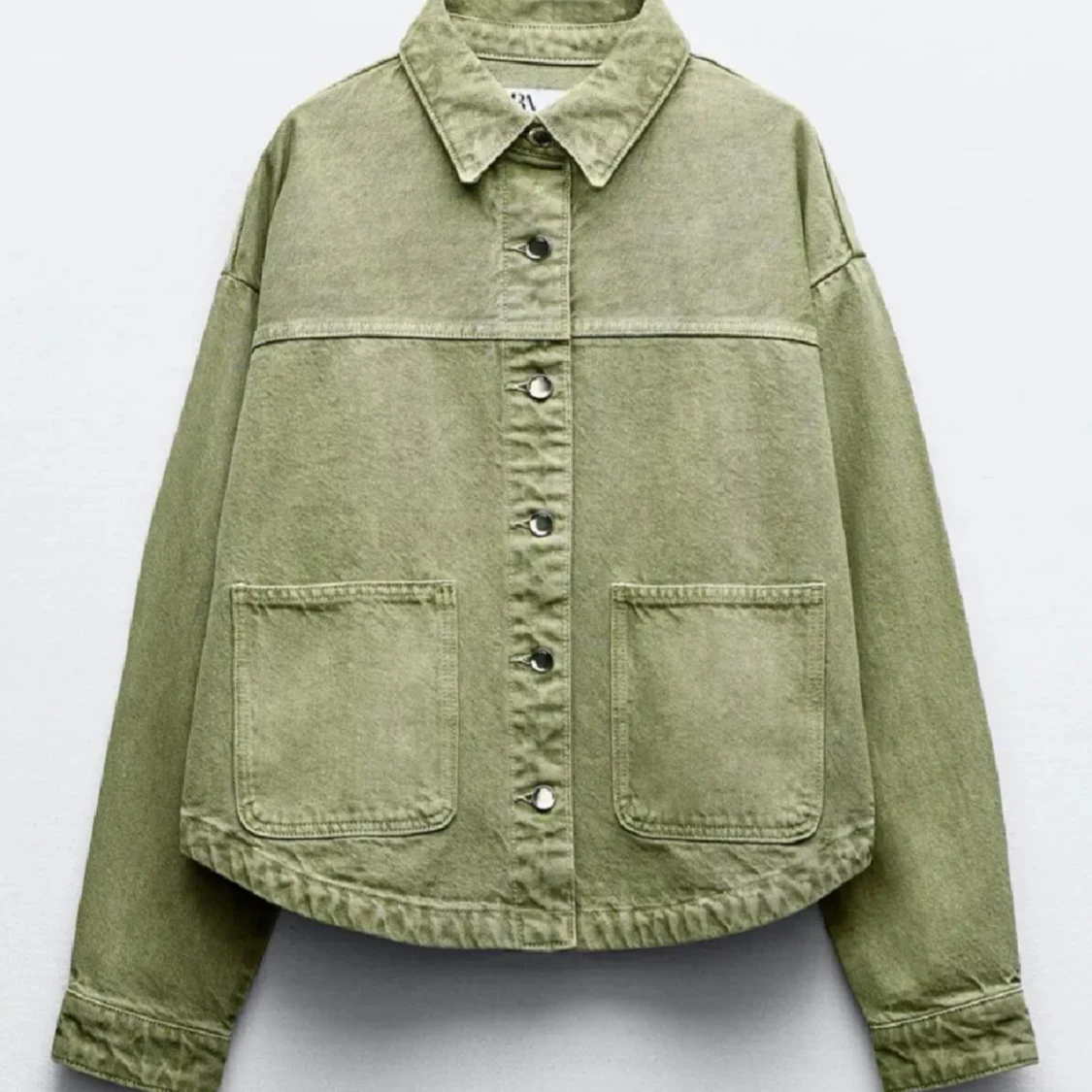 Grön jeansjacka