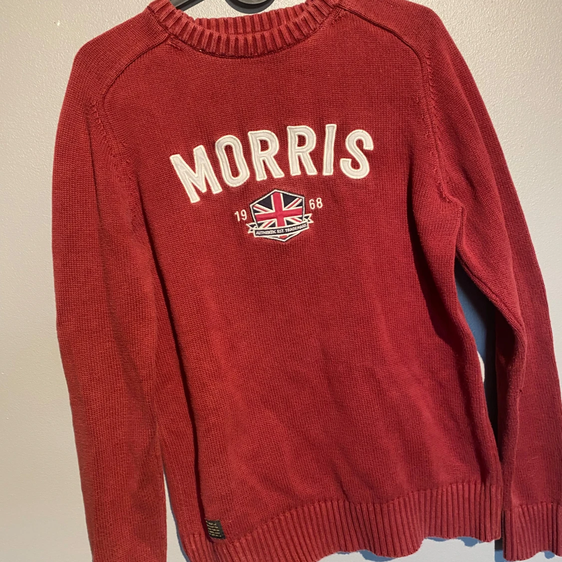Röd stickad tröja från Morris - 2