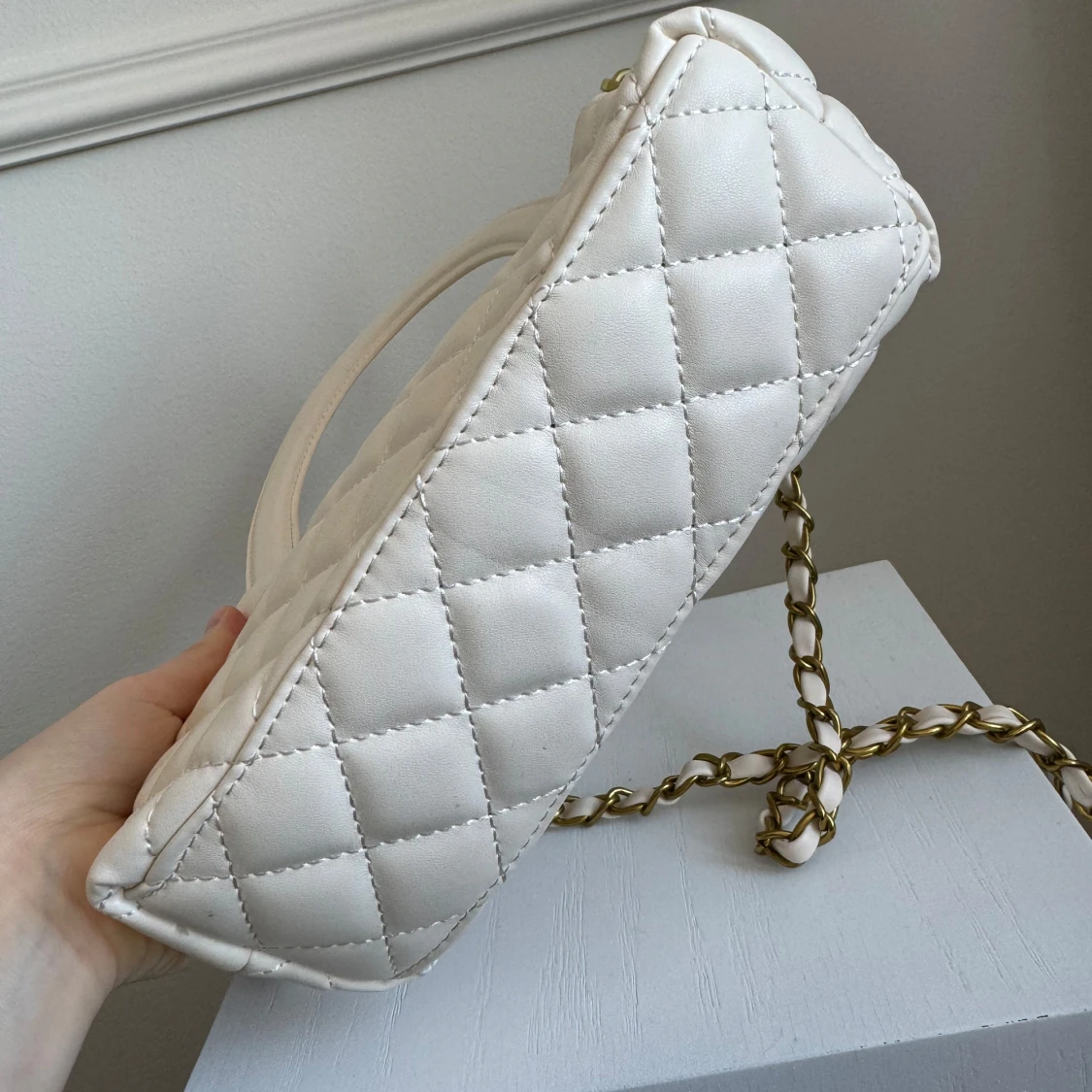 Snygg vit väska lyxig  - 2