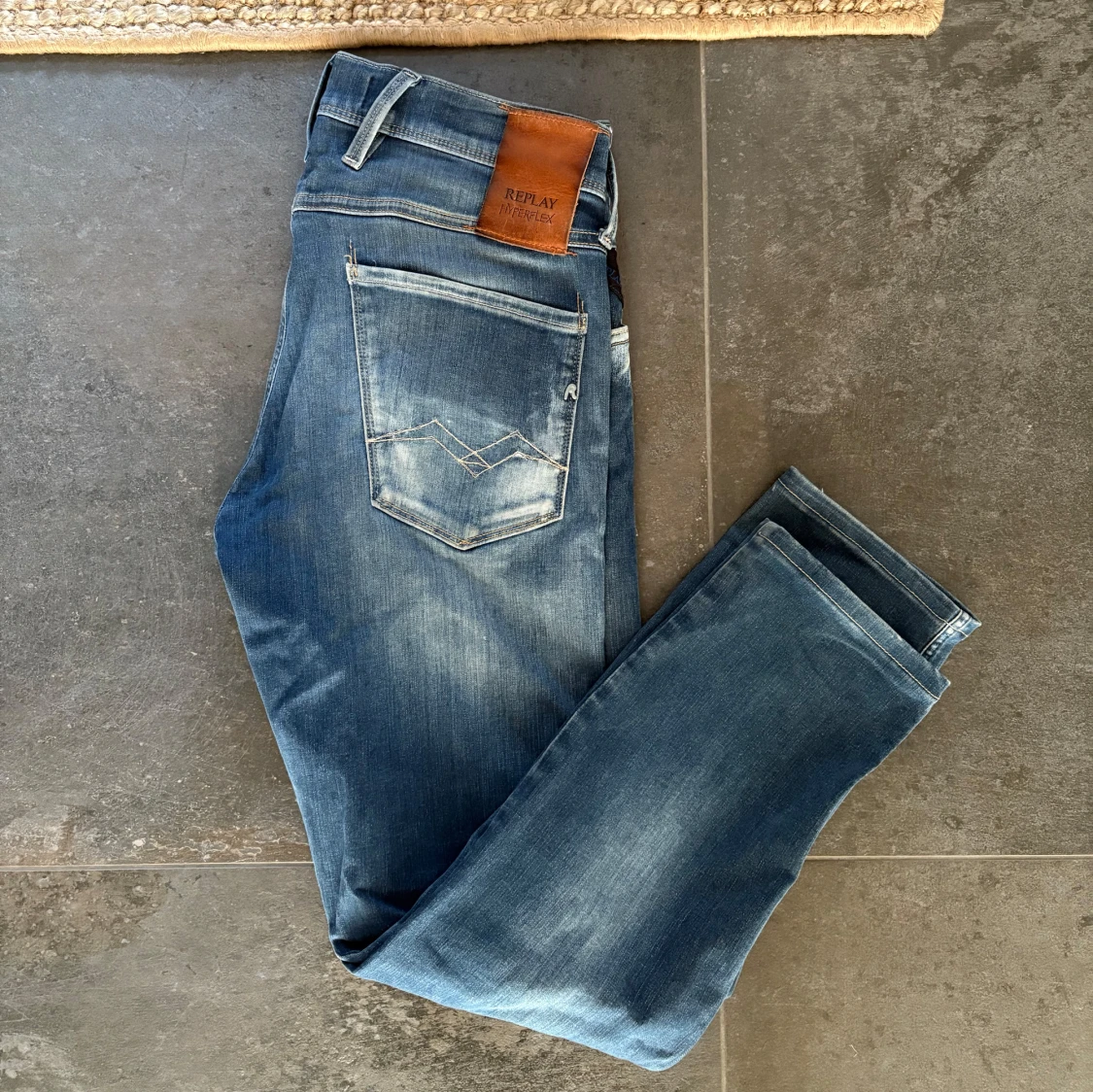 Blå Replay Hyperflex jeans - 1