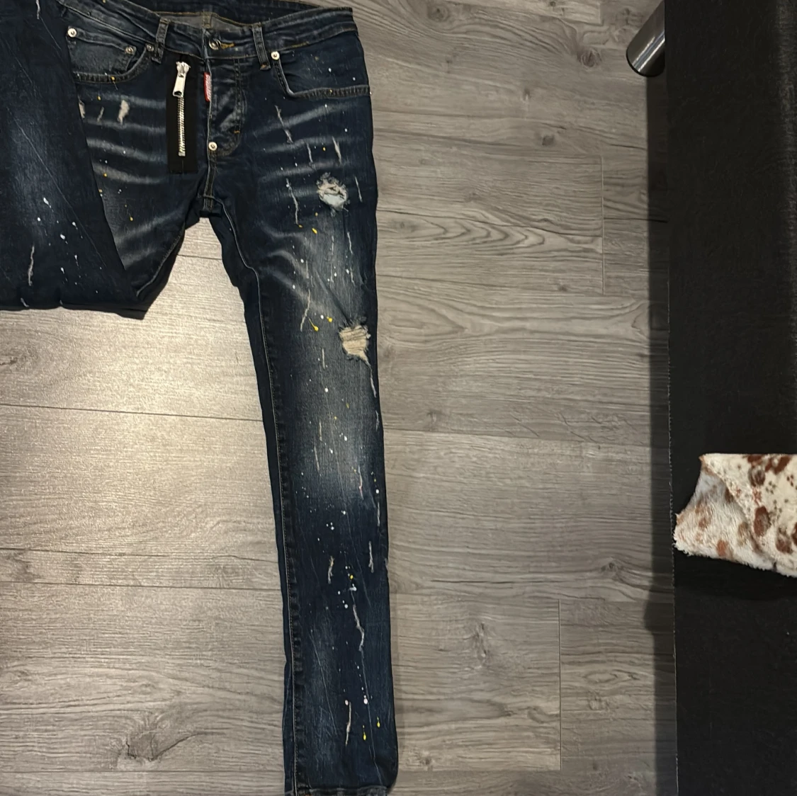 Dsquared2 skinny jeans med dragkedja - 1