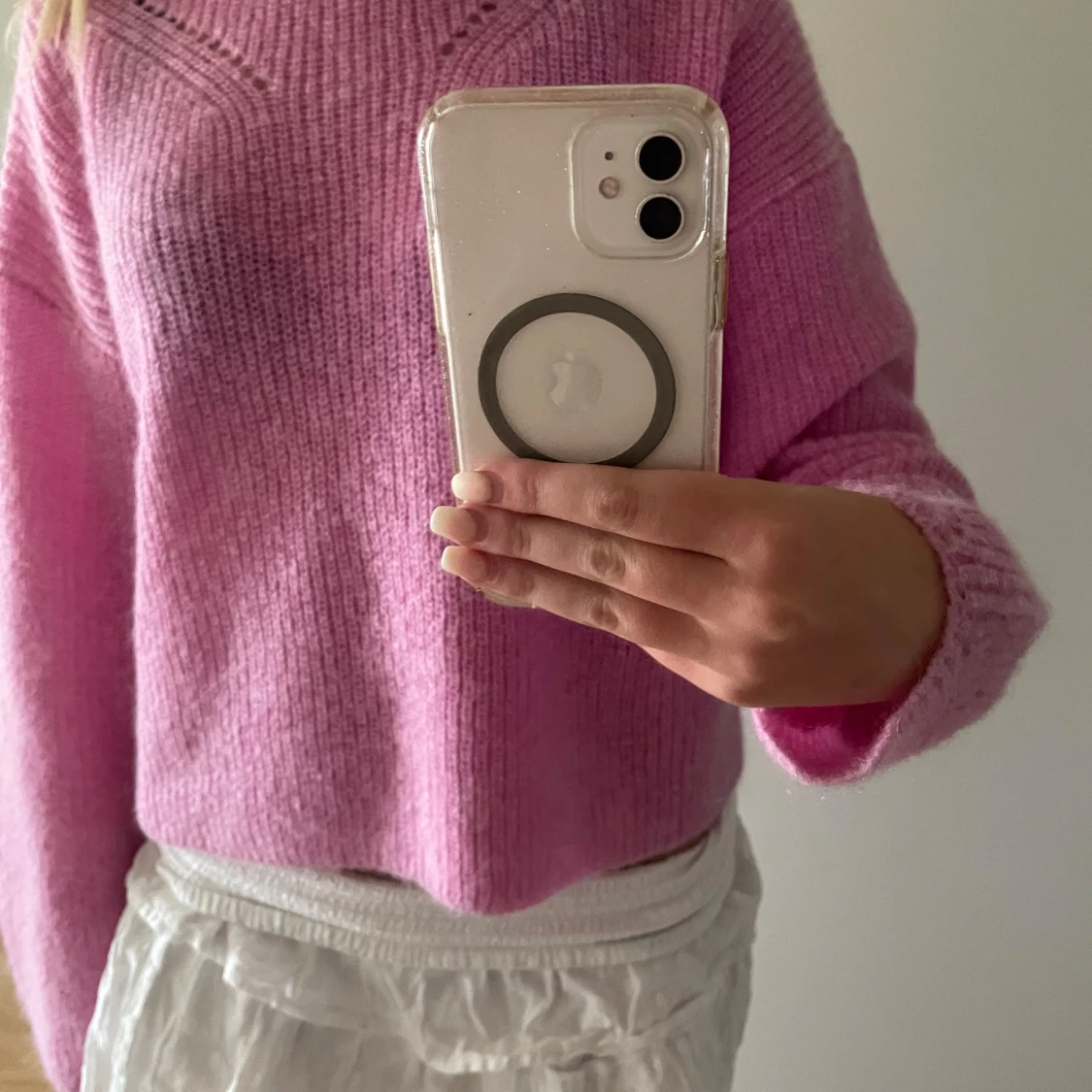 Rosa stickad tröja från Suncoo Paris - 1